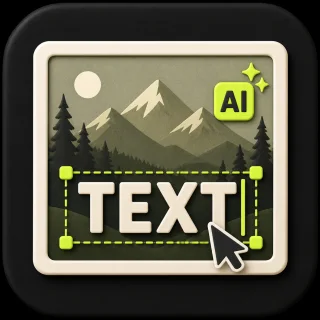 Open the AI image text editor